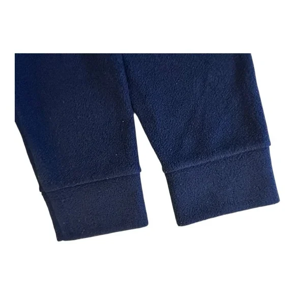 Vintage Winnie The Pooh 1/4 Zip Hoodie Fall Leaves Women's Medium Sz Blue Fleece - Picture 5 of 16